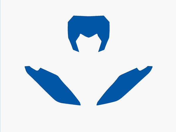 Samolepky Blackbird Plate Blue Fantic XX 3F00/000007