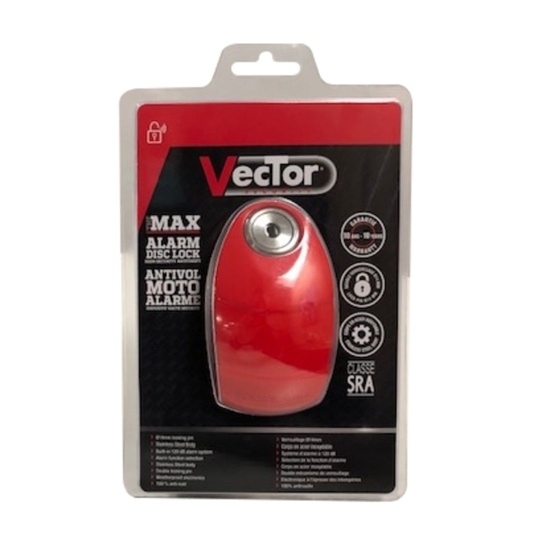 Vektor Max Alarm Disc Lock (120dB) - Ø14mm - SRA Certified VE50BDA