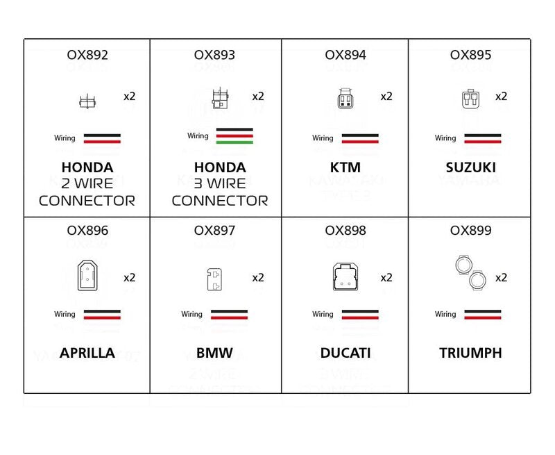 Kabel adaptéru Oxford - konektor drátu Honda 2 OX892