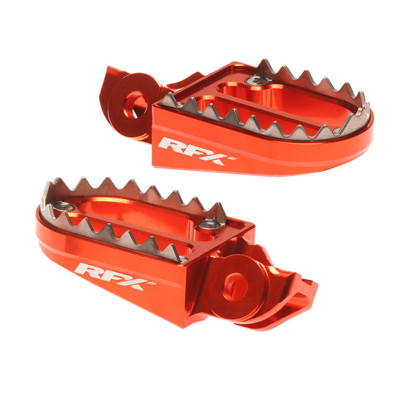 RFX Pro Series 2 footrests - Orange FXFR5030199or