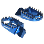 RFX Pro CNC Hliníkové pokusy Footrest (Blue) - Universal Gas/Beta/Sherco/Montesa