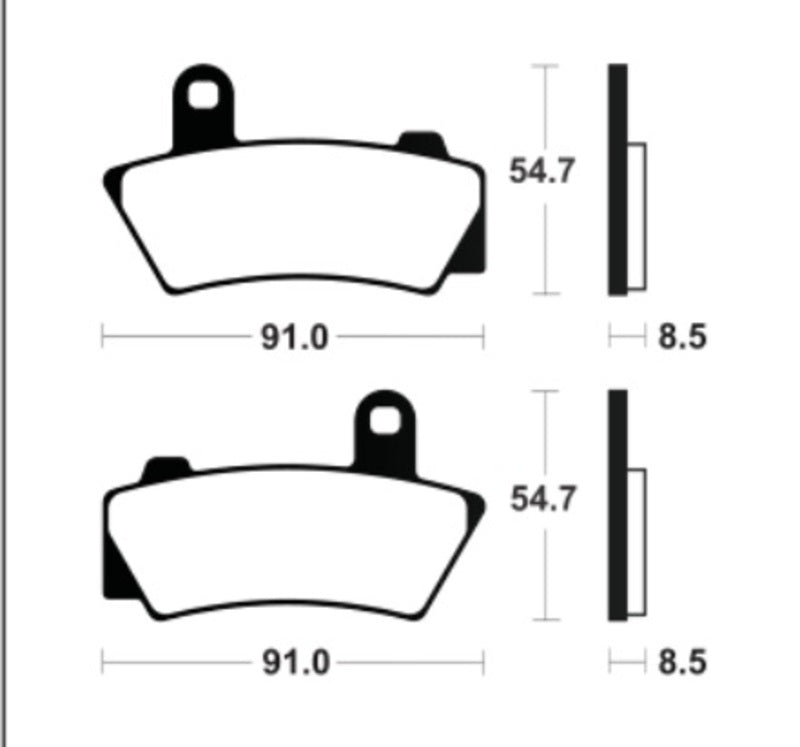 Tecnium Sintered Metal Brake Pads - MF495 1122851