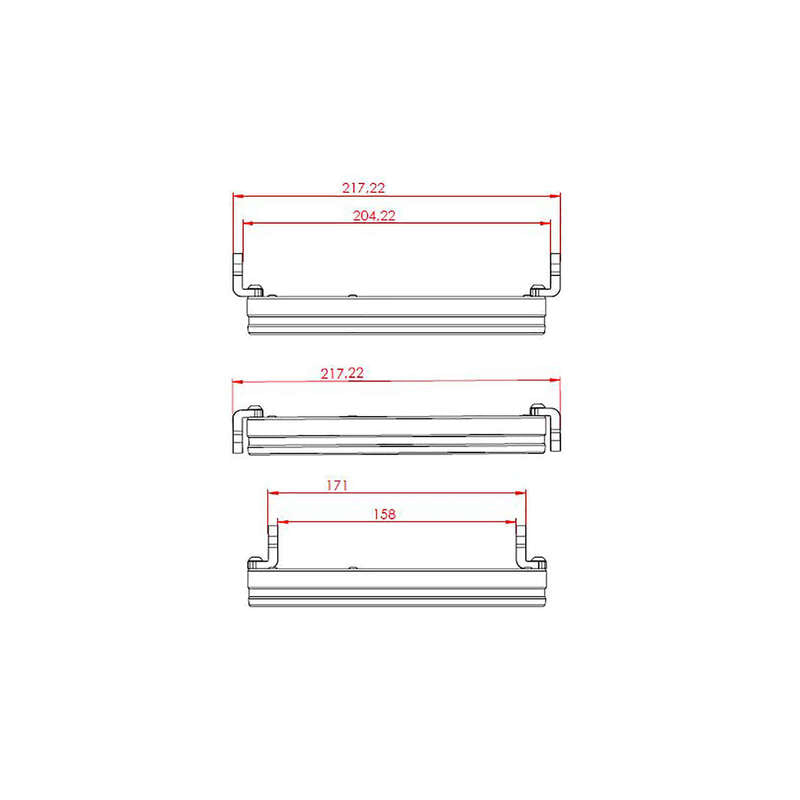 Highsider Frame-R1 typu 11 7 palců LED hlavní světlomety, boční montáž 223-258