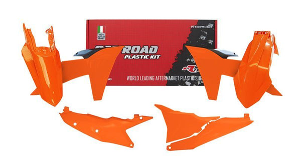 Plastová souprava RaceTech s levým vzduchem Black a Orange R-KitKTM-AR0-524