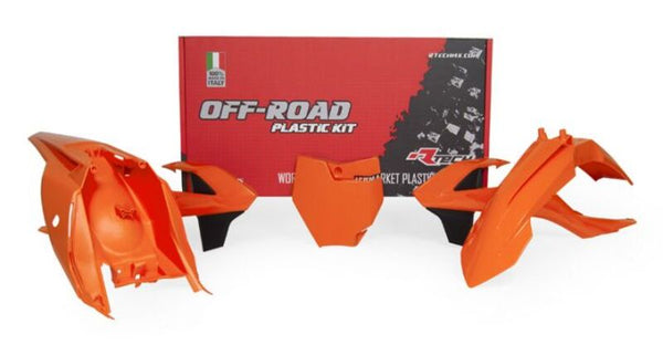 RaceTech Plastic Kit-4 Parts Orange pro KTM R-KitKTM-AR0-500