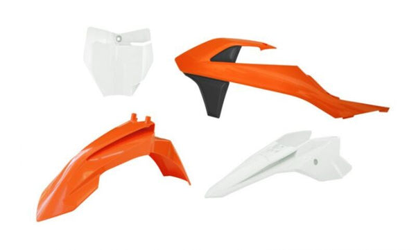 RaceTech Plastic Kit-4 díly černé a oranžové k KTM R-KitKTM-AR1-050