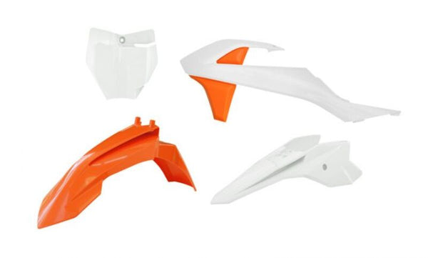 RaceTech Plastic Kit-4 Parts Orange /White na KTM R-KitKTM-AR3-050