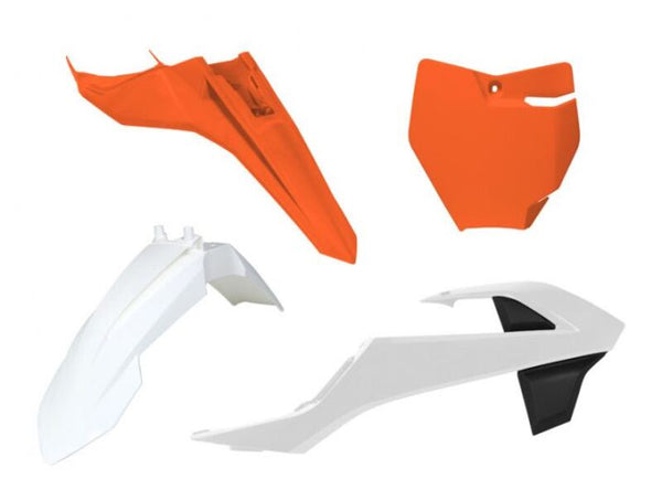 RaceTech Plastic Kit 4dílné a oranžové a bílé R-Kitktm-O23-500