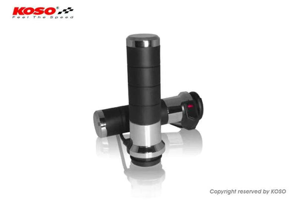 Koso Heating Grips Titan-X s integrovaným přepínačem vhodným pro Harley Davidson®, Chrome AX068M10