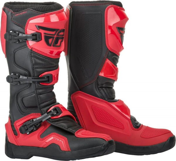 Fly Racing Maverik Boots Red/Black Sz 08 364-67308