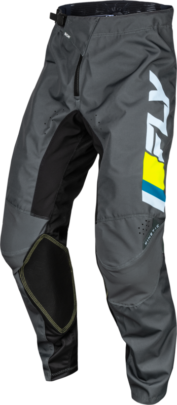 Fly Racing Kinetic Youth Pants-Ice Grey/Charcoal/Hi-Vis 377-43122