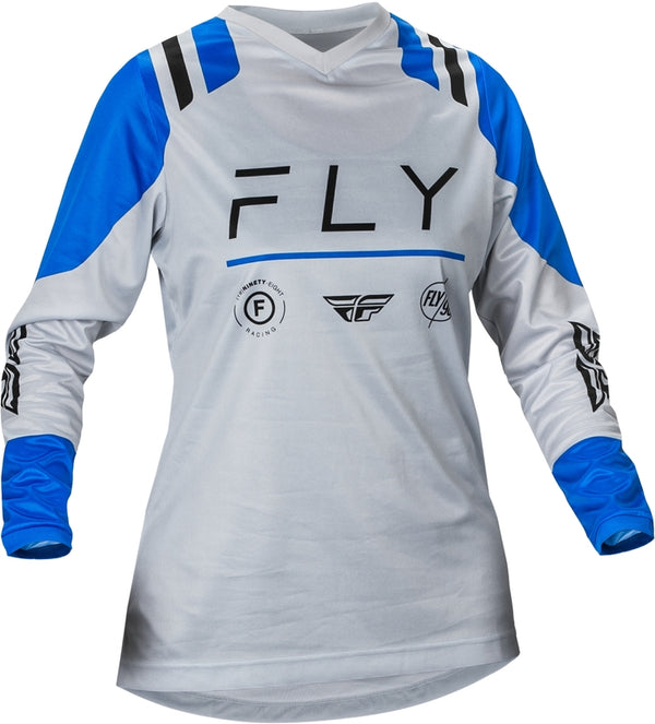 Fly Racing F-16 Woman Jersey-Arctic Grey/Blue 377-820X