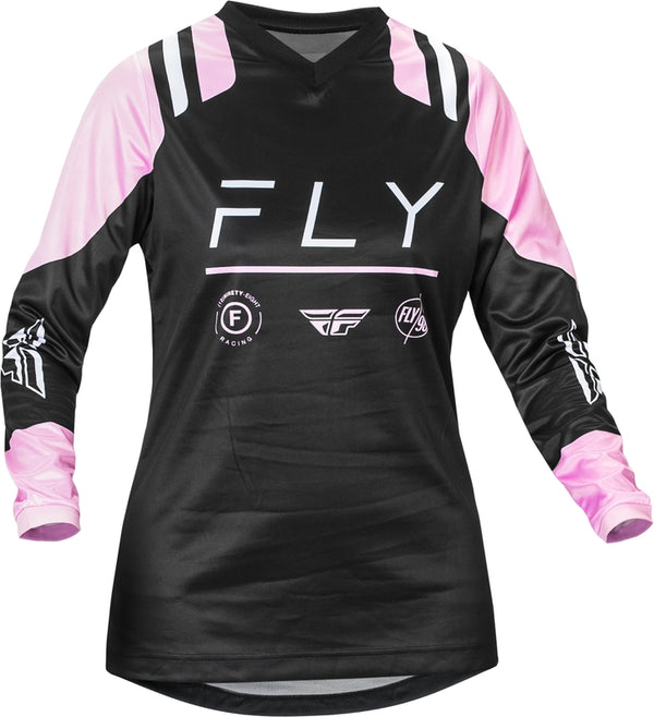 Fly Racing F-16 Woman Jersey-Black/Lavender 377-8212X
