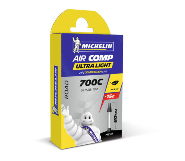 Michelin Bicycle Inner Trube A1 Air Comp 18/25x700c 80mm