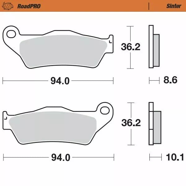 Moto-Master Brake Pad Sinter Zadní 405402