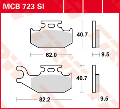 TRW BRAND PAD TRW MCB723SI MCB723SI