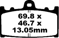 EBC BRAND PAD CARBOR TT nečistota fa366tt