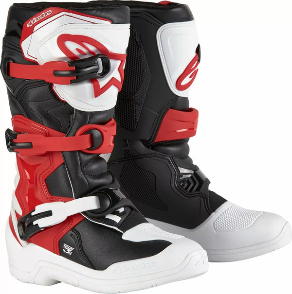 Alpinestars (MX) Boot Tech3s Yth WT/BK/R 6 2014024-2030-6