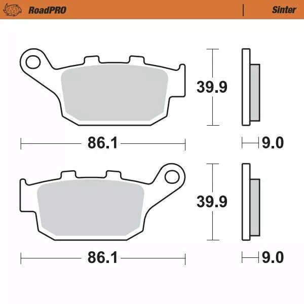 Moto-Master Brake Pad Sinter Zadní 407702
