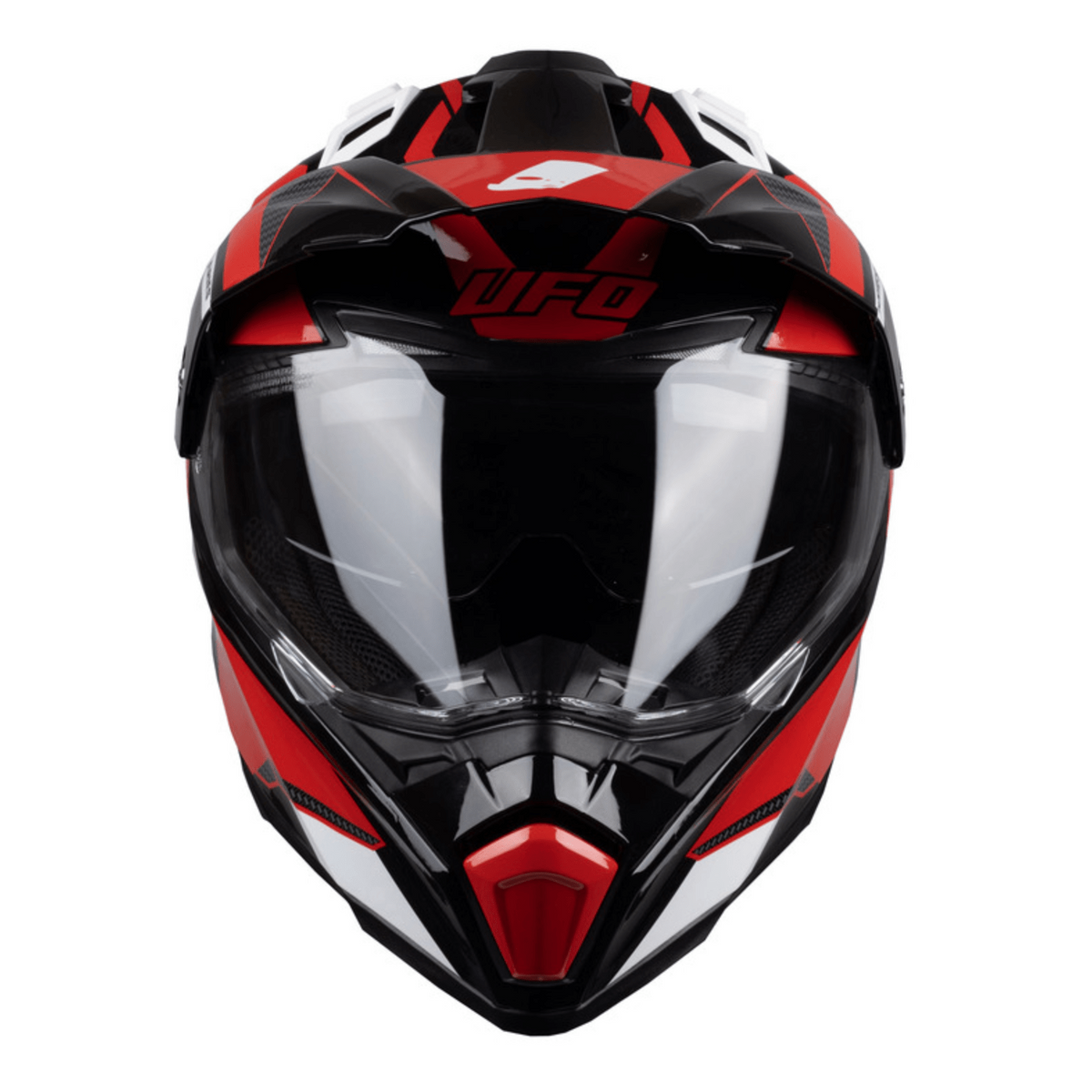 UFO Adventure MC Helmet Aries Black /Red