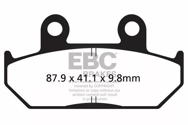 EBC BRAND PAD VEE SEMISNTRD FA124/2V