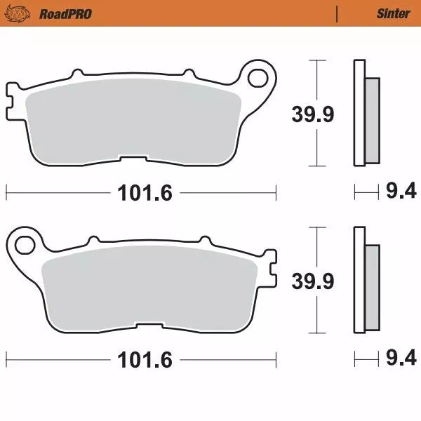 Moto-Master Brake Pad Sinter Zadní 407802