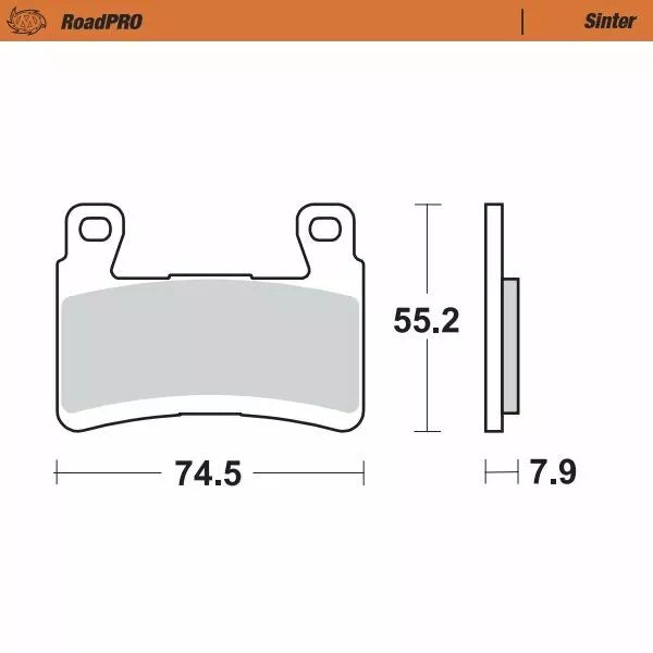 Moto-Master Brake Pad Sinter Front 407901