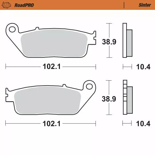 Moto-Master Brake Pad Sinter Zadní 403002