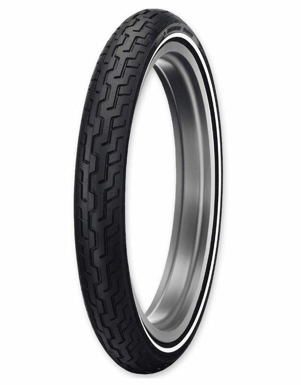 DUNLOP Tyre D402F MWW (HARLEY-D) Medium-White-Sidewall MH90-21 M/C 54H TL 