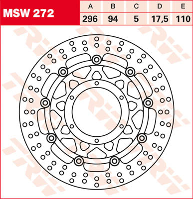 TRW brzdový disk FL MSW272 MSW272