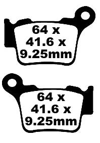EBC BRAND PAD CARBOR TT nečistota fa368tt