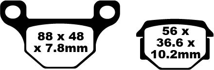 EBC BRAKE PAD FA looks organic FA093