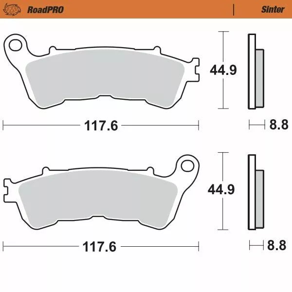 Moto-Master Brake Pad Sinter Zadní 406502