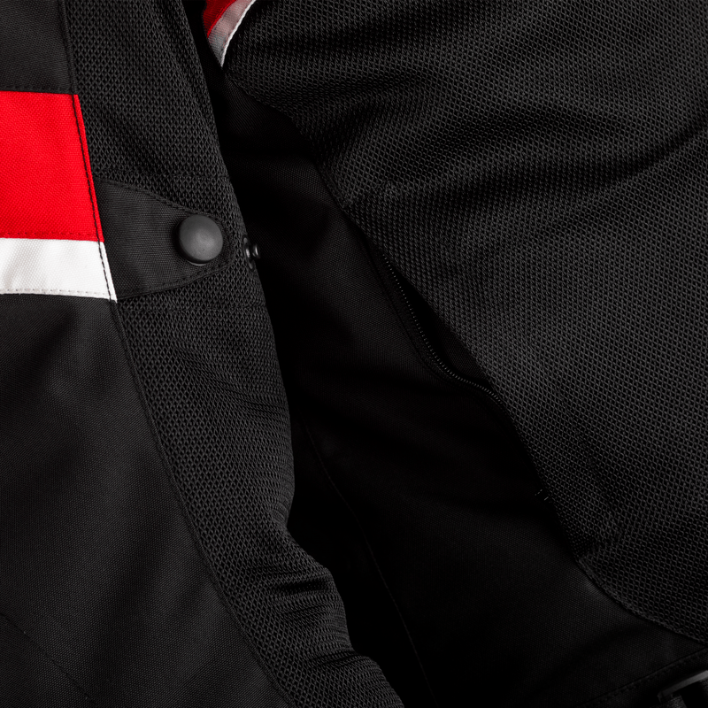 První textilní pilot MC-Jacket Black /Red