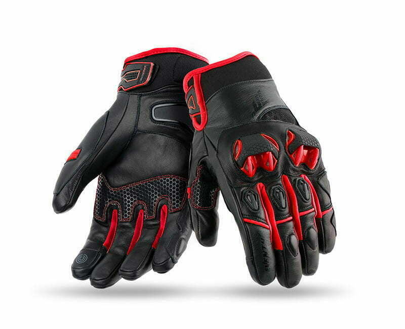 Sedmdesát MC Gloves Waterproof SD-N47 Black /Red