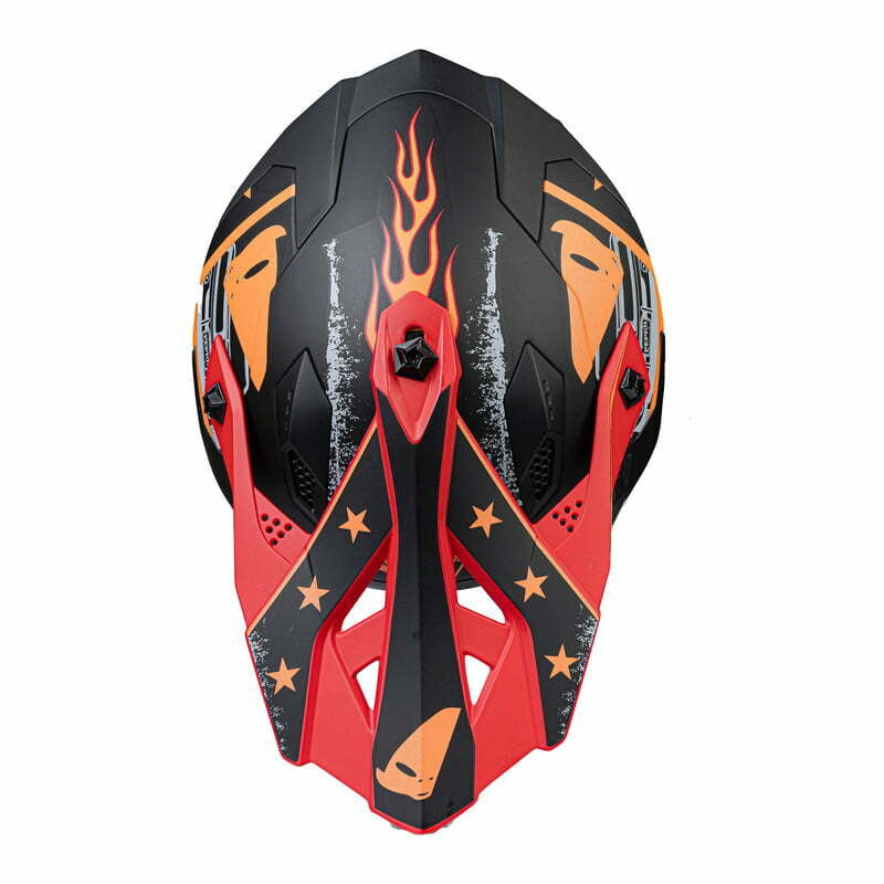 Helma UFO Cross MC Intrepid Black /Red /Orange