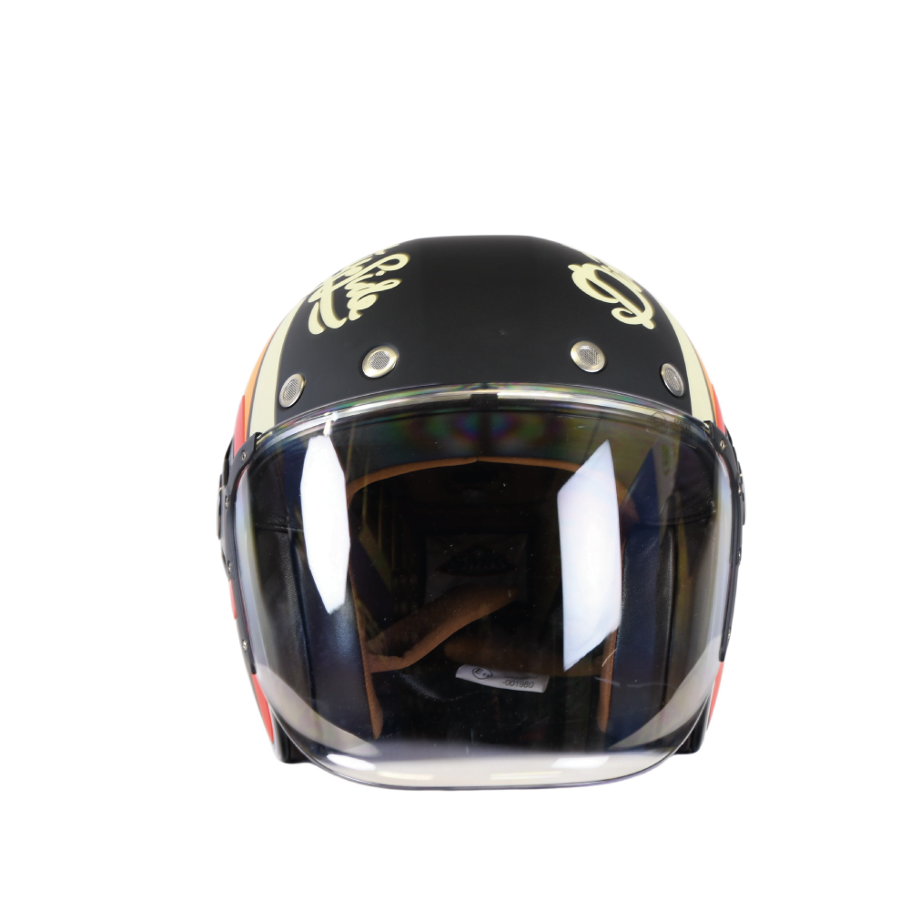 SMK Jet MC Helmet Retro Speed ​​Red Red