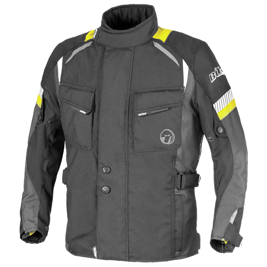 Büse Children Textile MC Jacket Breno Black /Chřipka