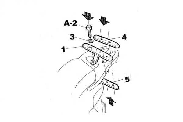 Fitting top boxu Shad - Honda H0A10T