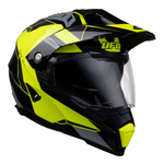 UFO Adventure MC Helmet Aries Black /Flue