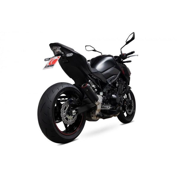 Kawasaki Z900 2020-2025 Red Power Slip-On Black Ceramic Coated Sleeve. Does not fit us model.