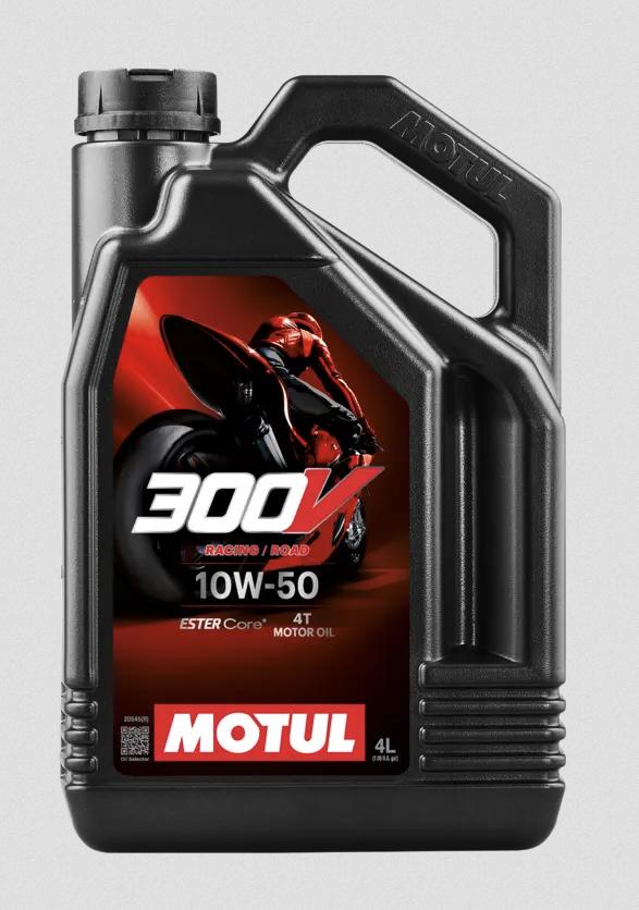 Motul 300V 4T tovární linka Road Racing 10W-50 4 l (4st/lepenka)