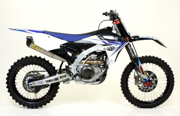 Yamaha YZ 450 F 14 MX soutěž Úplný systém s trofejním tlumičem a uhlíkovým uhlíkem