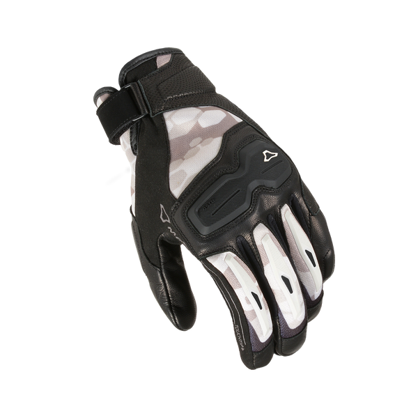 Motorcycle Glove Macna, Haros Black/Beige Camo
