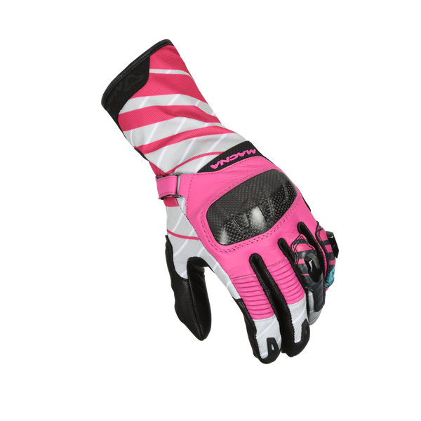 Motocyklové rukavice Macna, Krown Women Pink/Grey/Black