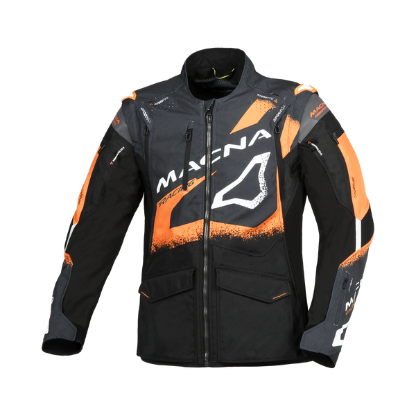Macna textile MC jacket Landmark black /orange