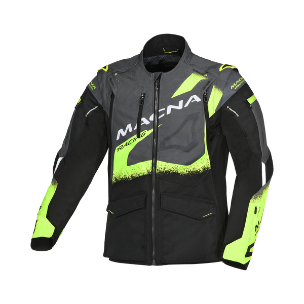 Macna textile MC jacket Landmark black /gray /flu