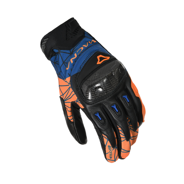 Motocyklové rukavice makna, Rocco Black/Orange/Dark Blue