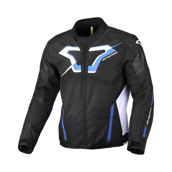 Macna Textile MC Jacket Tazar 2.0 Black /White /Blue