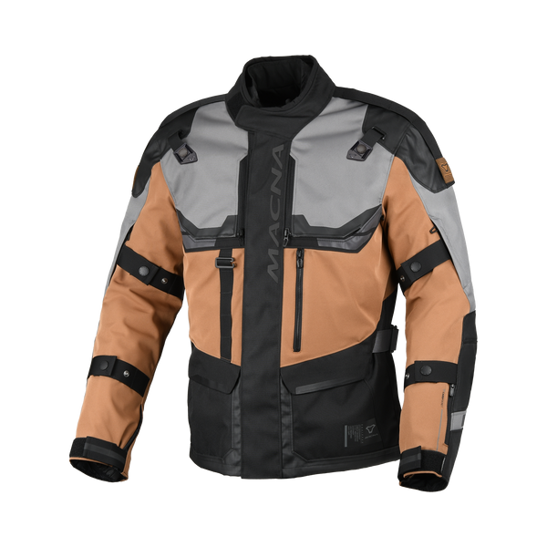 Macna Textile MC-Jacket Touros Grey /Brown /Black